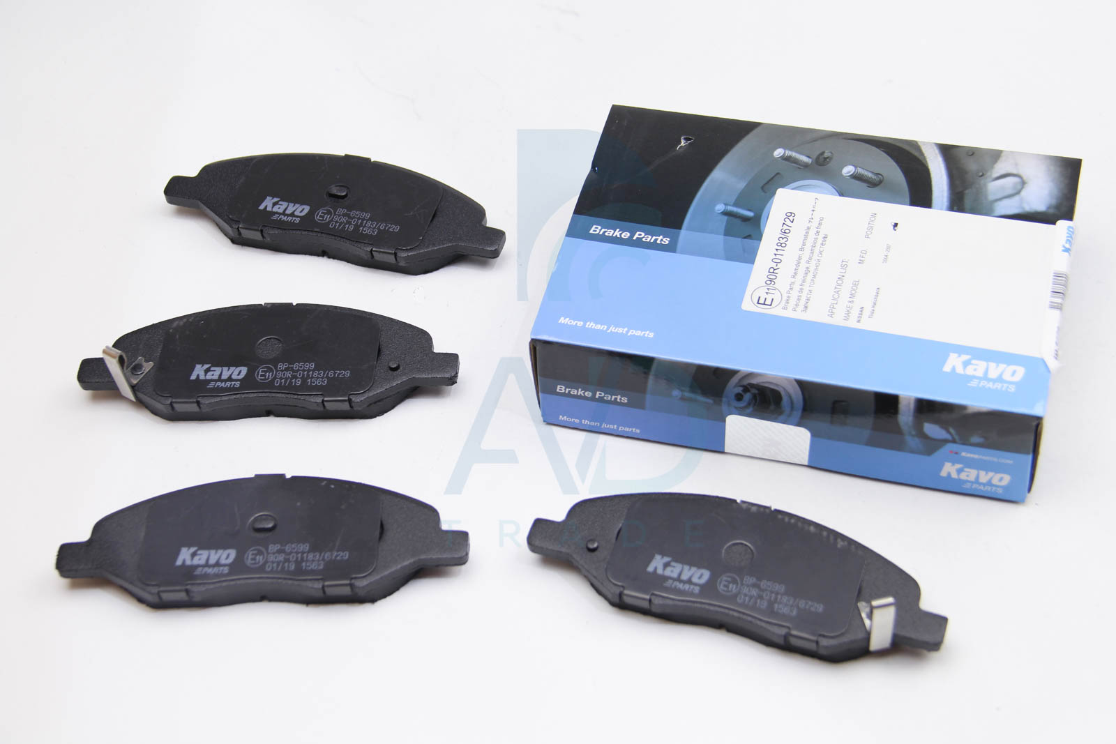Тормозные колодки передние дисковые TRW арт. KBP-6578