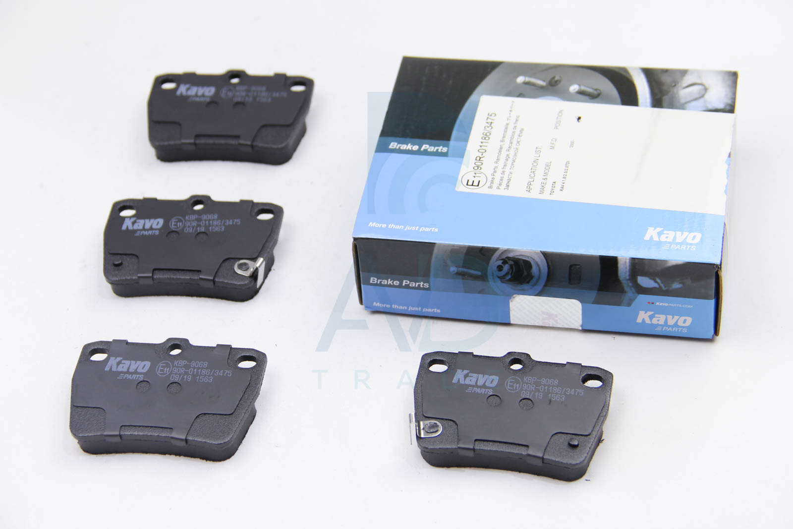 Колодки тормозные (задние) Toyota Rav4 II 96-05 DELPHI арт. KBP-9068