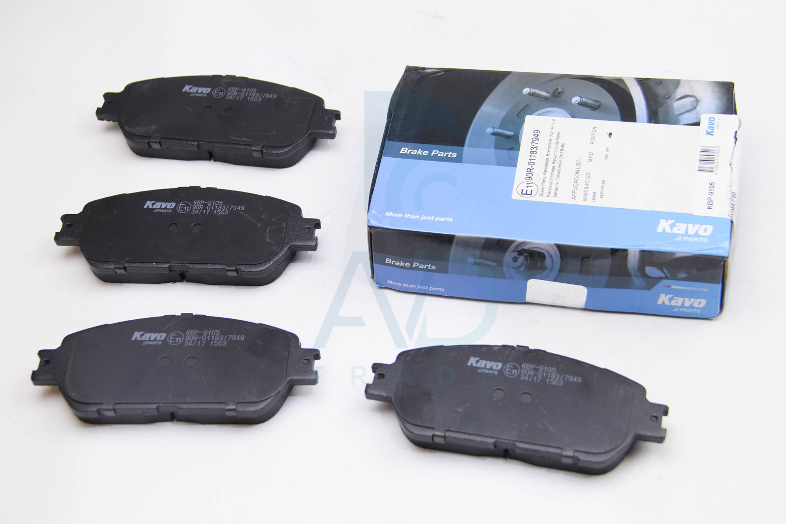 Колодки тормозные передние Camry 01-06 TRW арт. KBP-9105