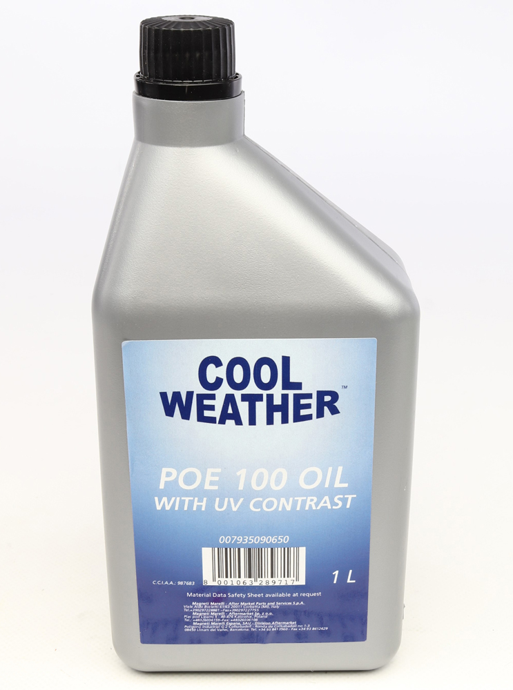 Масло компрессорное POE ISO100 с индикатором (1L) NRF арт. 007935090650