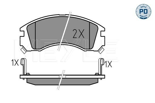 Тормозные колодки передние дисковые BOSCH арт. 025 213 6315/PD