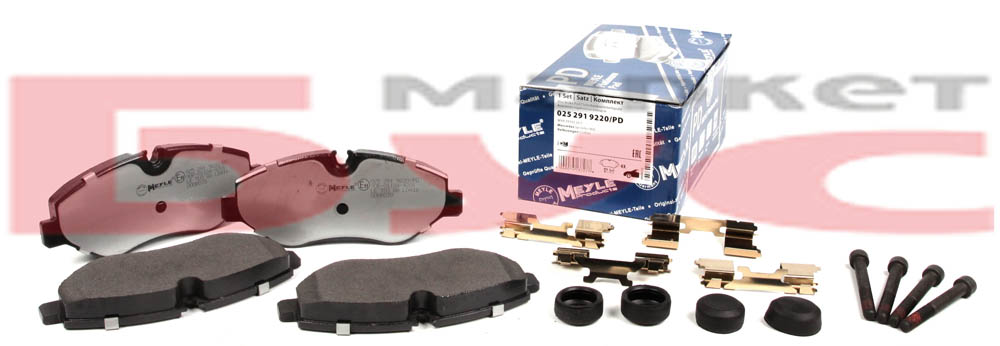 Колодки гальмівні (передні) MB Sprinter (906) /Vito (W639) (Brembo) (Platinum) ATE арт. 025 291 9220/PD
