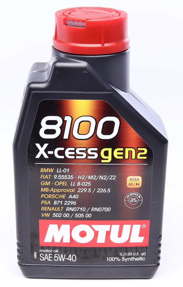 Масло 5W40 X-cess 8100 gen2 (1L) (VW 502 00/505 00/MB 229.5/LL-01/RN0710-0700/B71 2296) (109774) ROWE арт. 368201 gen2