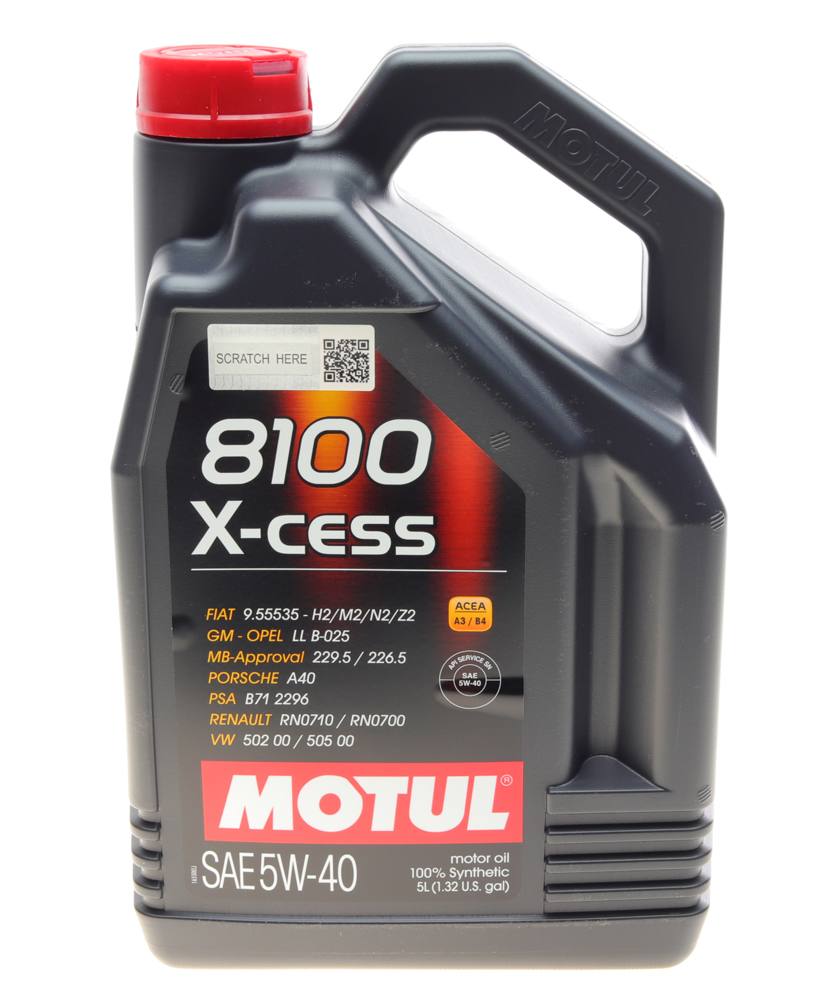 Масло 5W40 X-cess 8100 (5L) (VW 502 00/505 00/MB 229.5/LL-01/RN0710-0700/B71 2296) (102870) ROWE арт. 368206