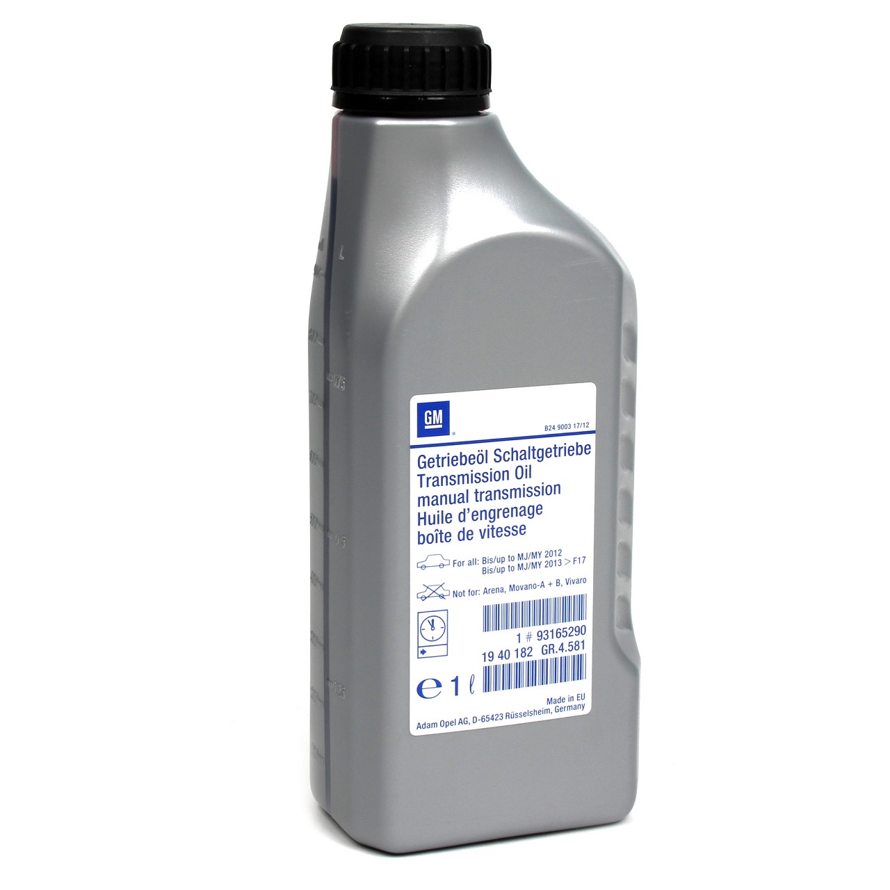 олива трансмісійна GM 75W-85, 1л. OPEL 93165290