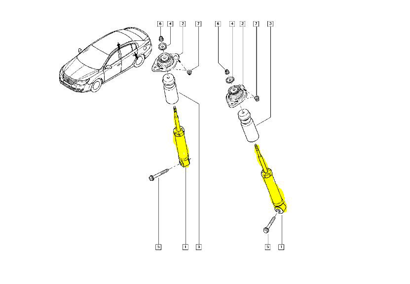 Амортизатор заднuй Latitude (562100043R) Renault MONROE арт. 562100043R