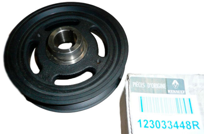 Шкив коленвала 1.2 tce Dacia Dokker (13-), 1,4 16V Renault Scenic III (09-16) (123033448R) Renault RENAULT 123033448R
