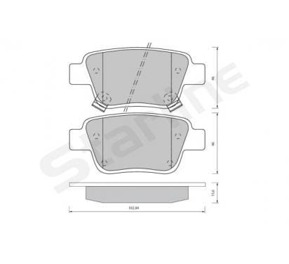 Гальмівні колодки дискові BLUE PRINT арт. BD S834P