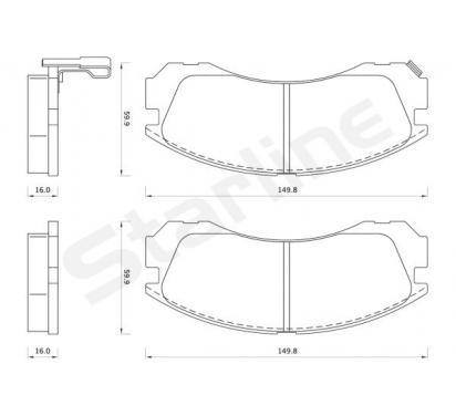Гальмівні колодки дискові BLUE PRINT арт. BD S348