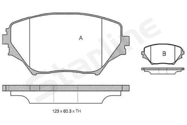 Гальмівні колодки дискові BLUE PRINT арт. BD S832P