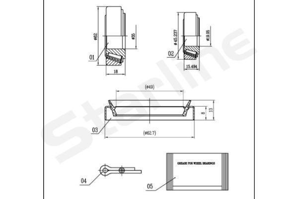 Підшипник колісний FEBI BILSTEIN арт. LO 01465