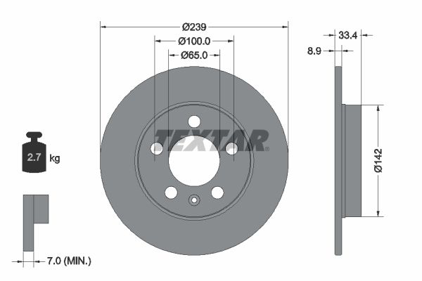 Тормозной диск FEBI BILSTEIN арт. 92105803