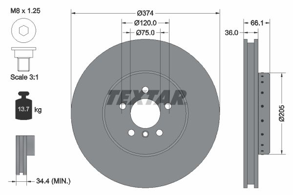 Тормозной диск ROADHOUSE арт. 92266025