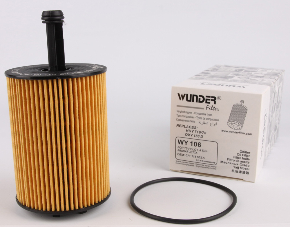 Фильтр масляный VW T5/Caddy III 03- MAHLE арт. WY 106