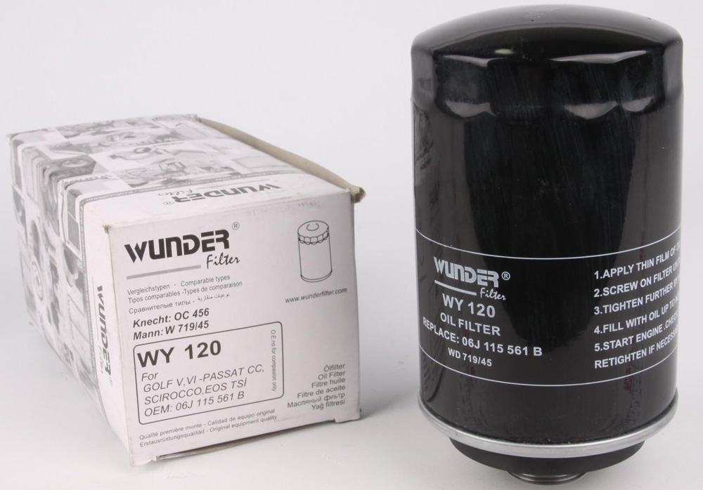 Фильтр масляный VW T5 2.0TSI 11- VAG арт. WY 120