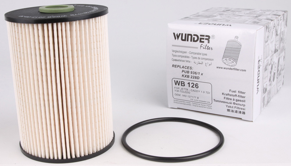 Фильтр топливный VW Caddy 1.9/2.0 TDI/SDI 03- MANN-FILTER арт. WB 126