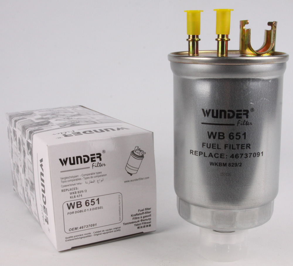 Фильтр топливный Fiat Doblo 1.9JTD 01- WIX FILTERS арт. WB 651